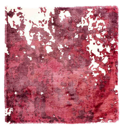 Viskose Teppich 70x70cm - mehrfarbig