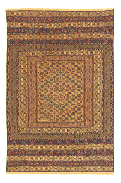 Kelim Afghan Teppich 137x198cm - mehrfarbig