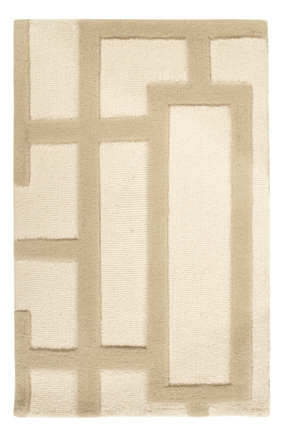 Wollteppich 60x90cm - beige