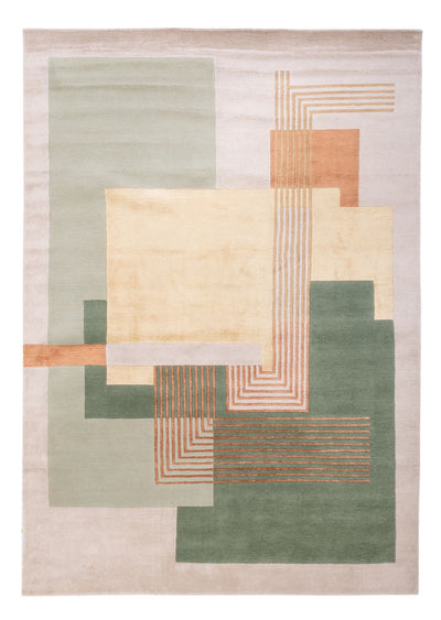 Designer Teppich 167x243cm - grün