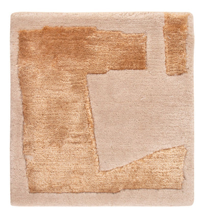 Designer Teppich 30x30cm - scala-gold