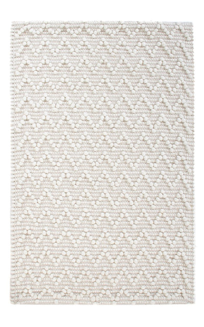 Wollteppich 62x94cm - hellgrau