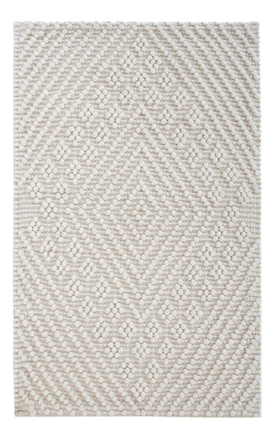 Wollteppich 62x96cm - hellgrau