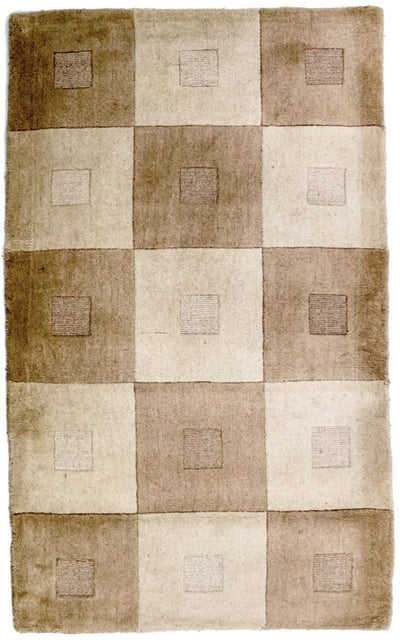 Wollteppich 90x148cm - mehrfarbig