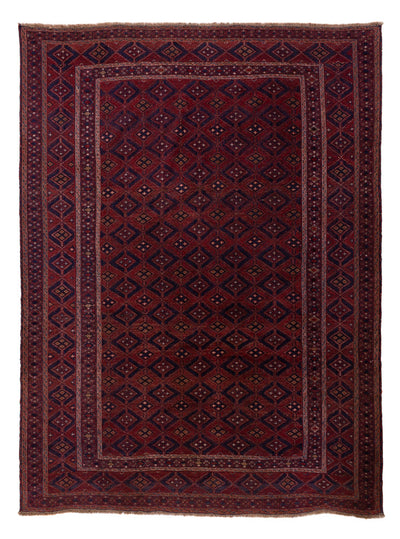 Kelim Afghan Teppich 198x269cm - rot