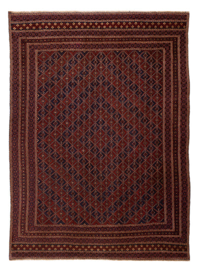 Kelim Afghan Teppich 194x287cm - rot
