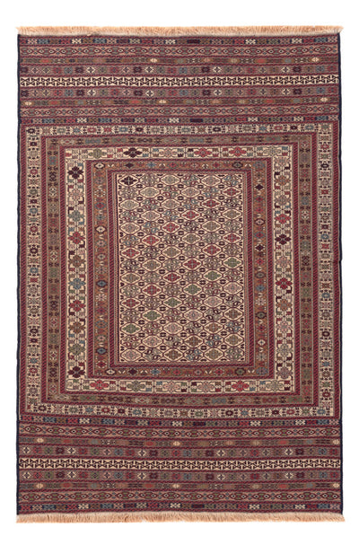 Kelim Afghan Teppich 135x200cm - mehrfarbig