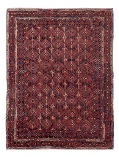 Kelim Afghan Teppich 147x194cm - mehrfarbig