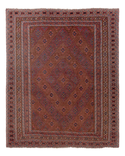 Kelim Afghan Teppich 153x191cm - mehrfarbig