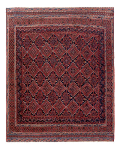 Kelim Afghan Teppich 132x172cm - mehrfarbig