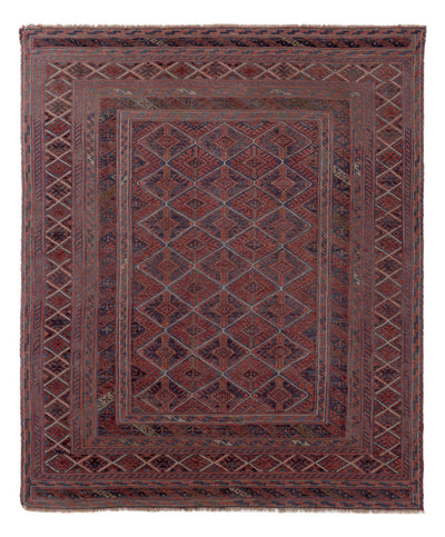 Kelim Afghan Teppich 152x186cm - mehrfarbig
