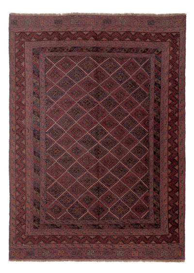 Kelim Afghan Teppich 198x272cm - mehrfarbig