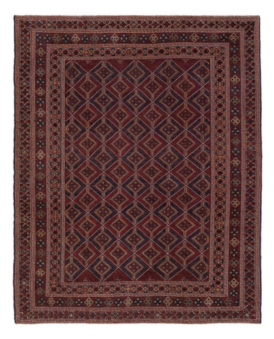 Kelim Afghan Teppich 155x188cm - dunkelbeige