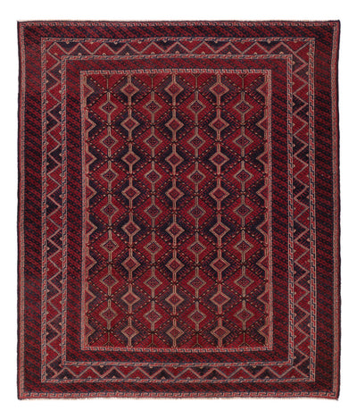Kelim Afghan Teppich 153x182cm - dunkelrot