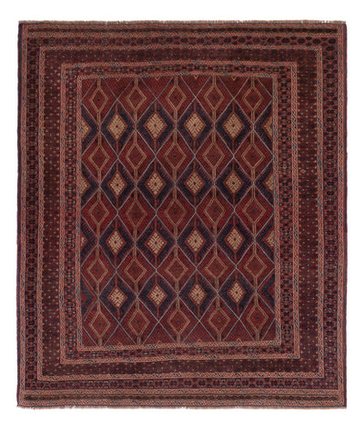 Kelim Afghan Teppich 164x190cm - dunkelbeige
