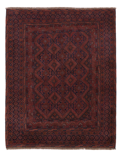 Kelim Afghan Teppich 158x198cm - dunkelbeige