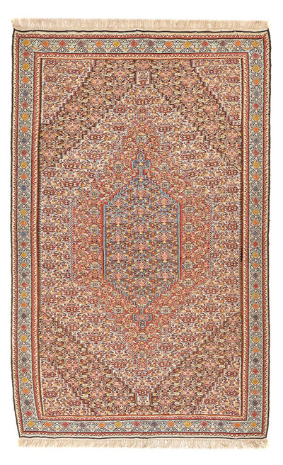 Kelim Seide Teppich 160x260cm - hellbraun