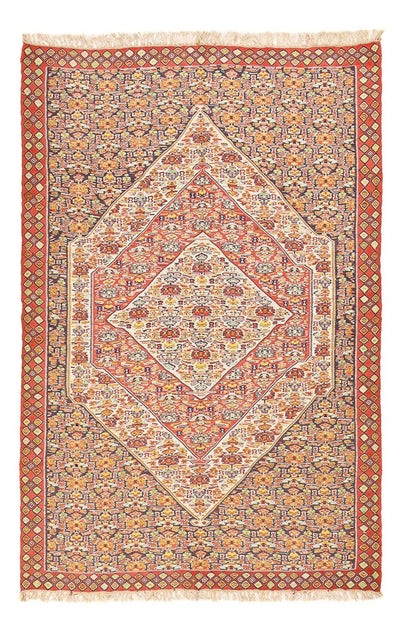 Kelim Seide Teppich 165x255cm - hellbraun