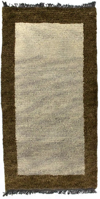 Nepal Teppich 70x140cm - Wollteppich - beige – product image