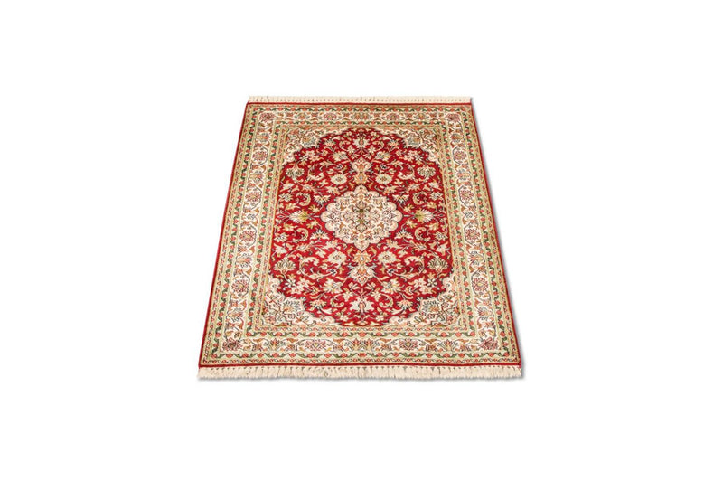 Kaschmir Seide Teppich 80x120cm - Orientteppich - rot