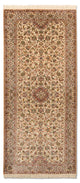 Kaschmir Seide Teppich 77x190cm - Orientteppich - beige