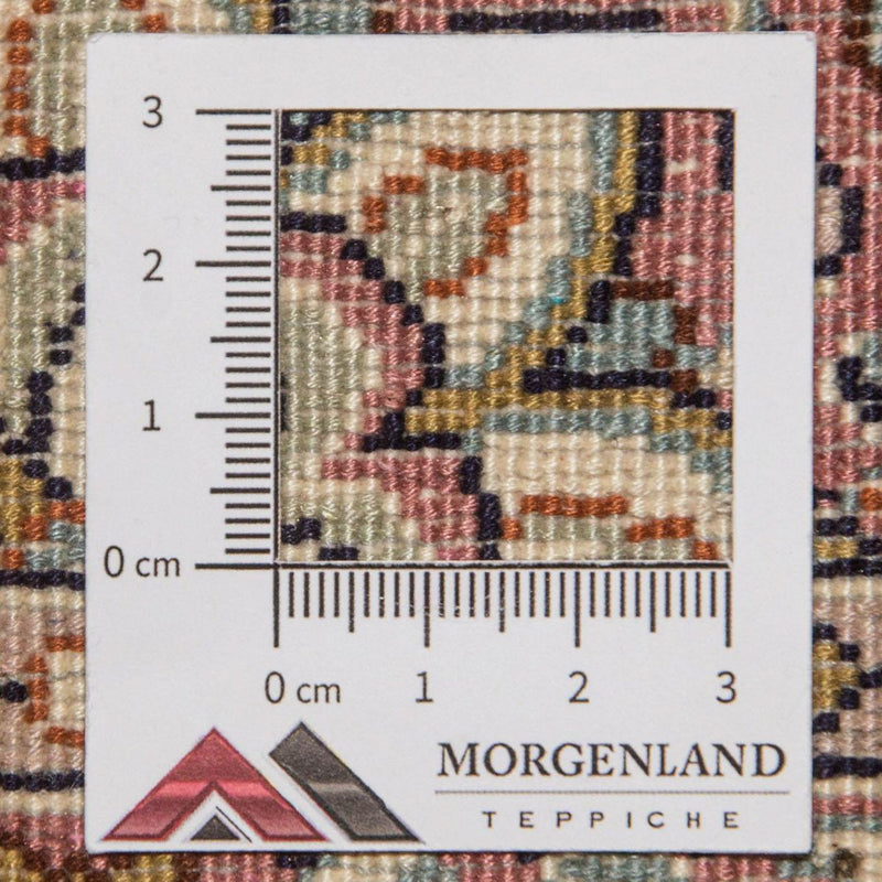 Kaschmir Seide Teppich 77x190cm - Orientteppich - beige