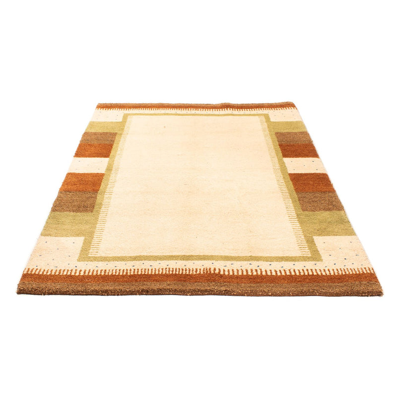 Gabbeh Teppich Indus 139x203cm - Wollteppich - beige