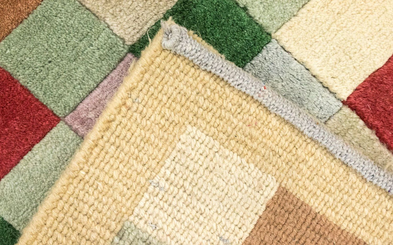 Nepal Teppich 163x229cm - Wollteppich - bunt