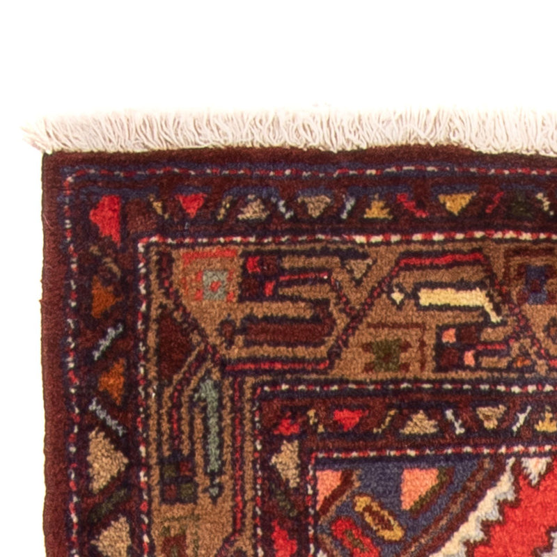 Hamadan Teppich 75x190cm - Perserteppich - rot