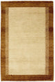 Gabbeh Teppich Indus 105x167cm - Wollteppich - beige