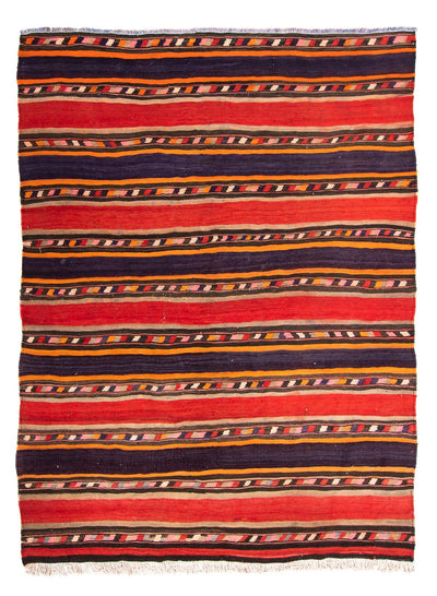 Kelim Teppich Old 210x255cm - mehrfarbig