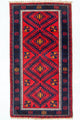 Belutsch Teppich 67x135cm - Orientteppich - rot