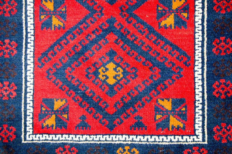 Belutsch Teppich 67x135cm - Orientteppich - rot