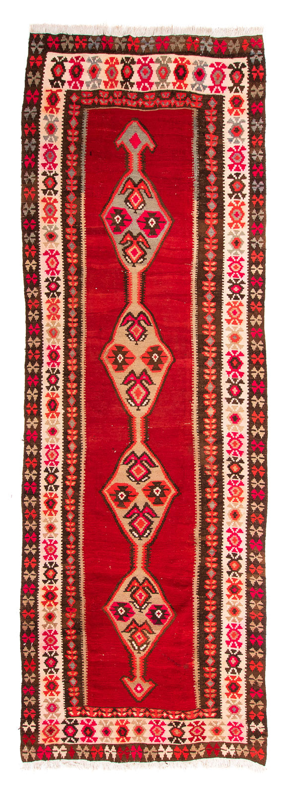 Kelim Teppich Old 150x380cm - mehrfarbig