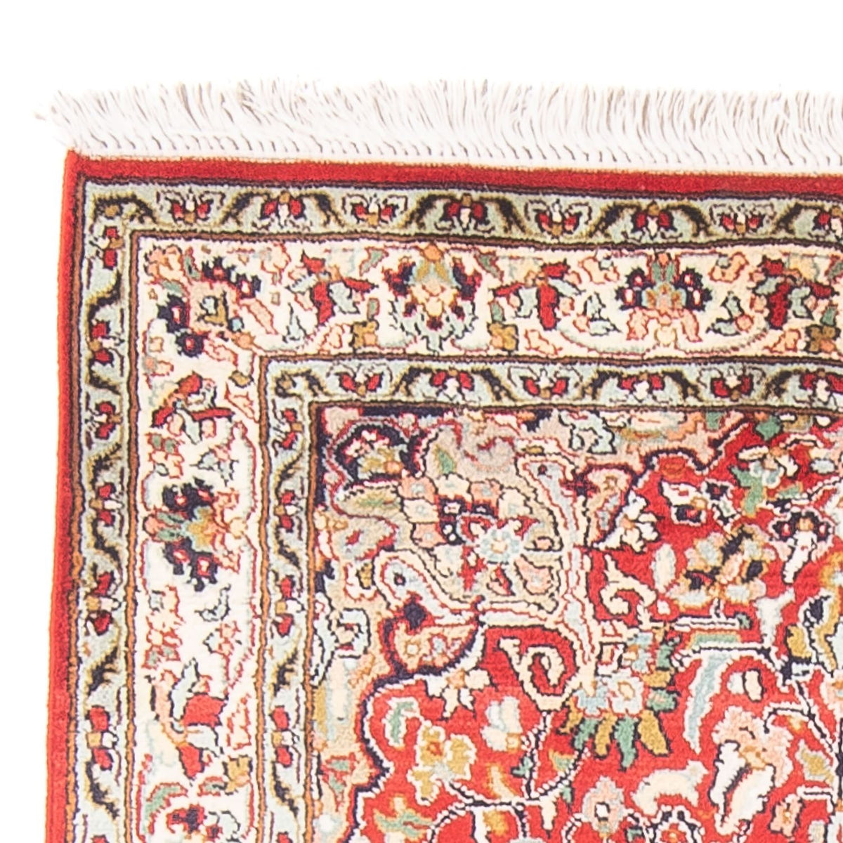 Kaschmir Seide Teppich 90x162cm - Orientteppich - rot
