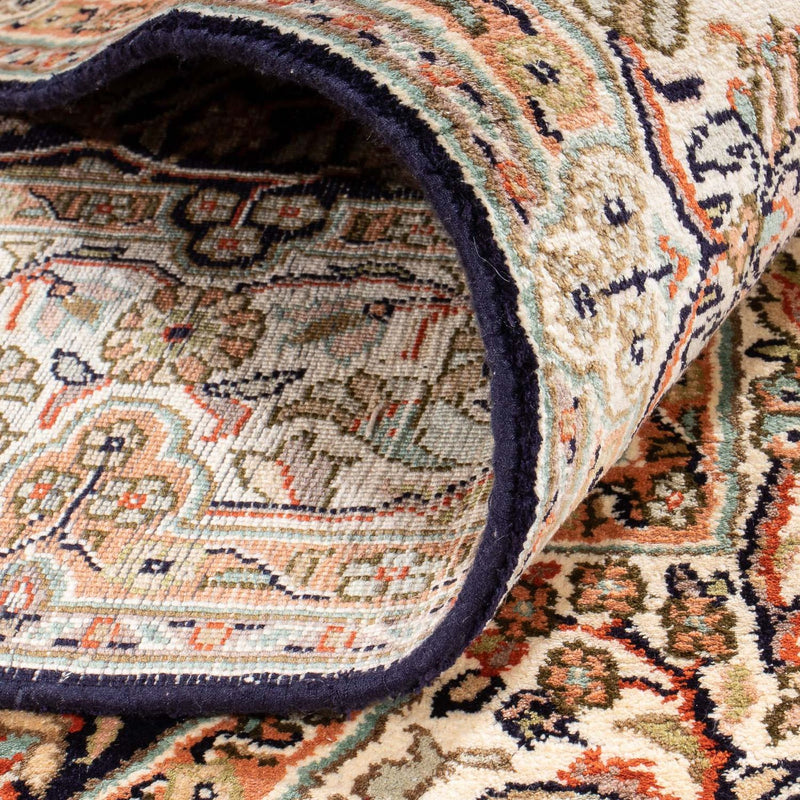 Kaschmir Seide Teppich 94x169cm - Orientteppich - dunkelblau
