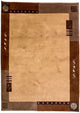 Nepal Teppich 148x191cm - Wollteppich - braun