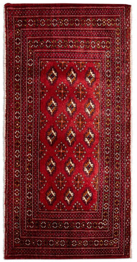 Turkaman Teppich 70x140cm - Orientteppich - rot – product image