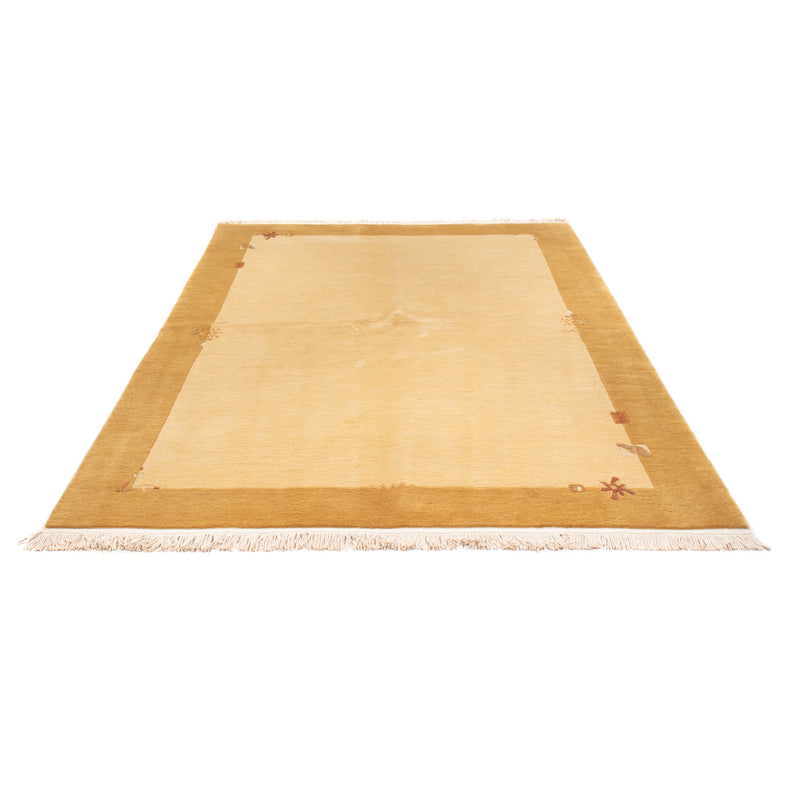 Nepal Teppich 172x240cm - Wollteppich - beige