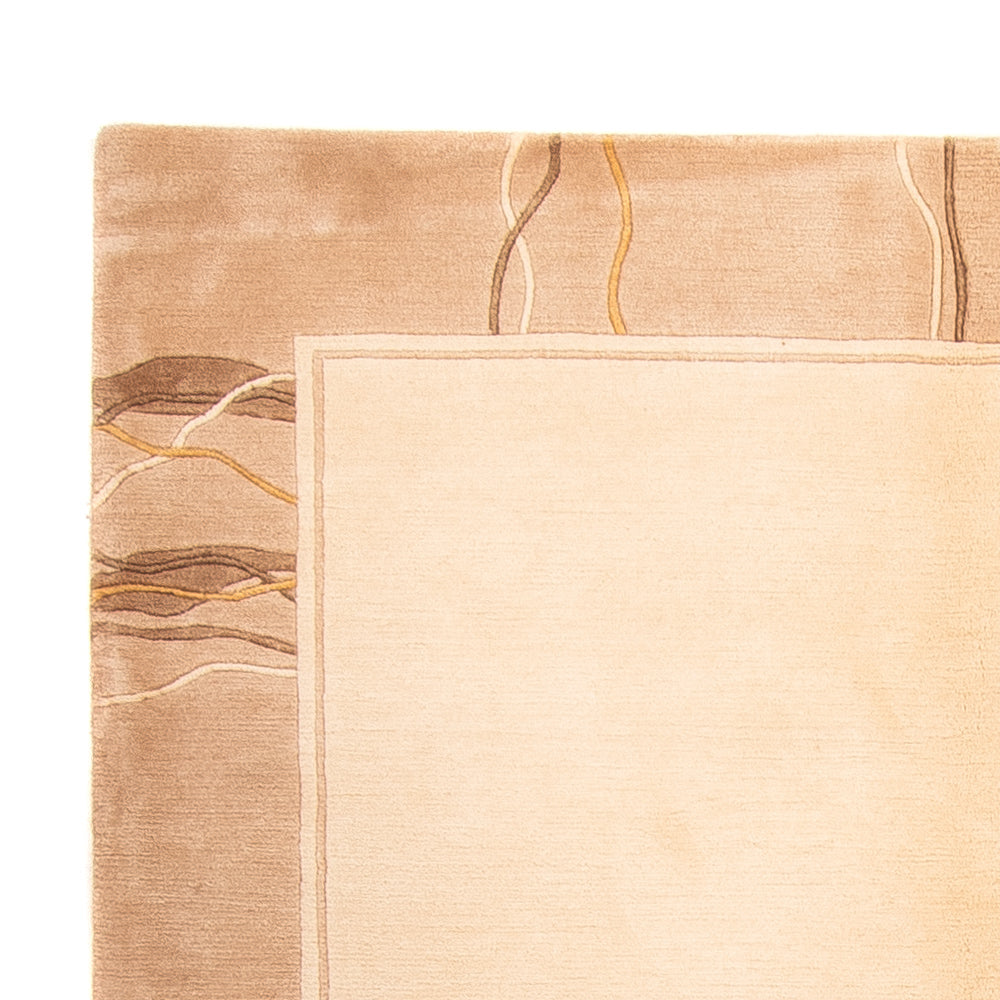 Nepal Teppich 171x238cm - Wollteppich - beige