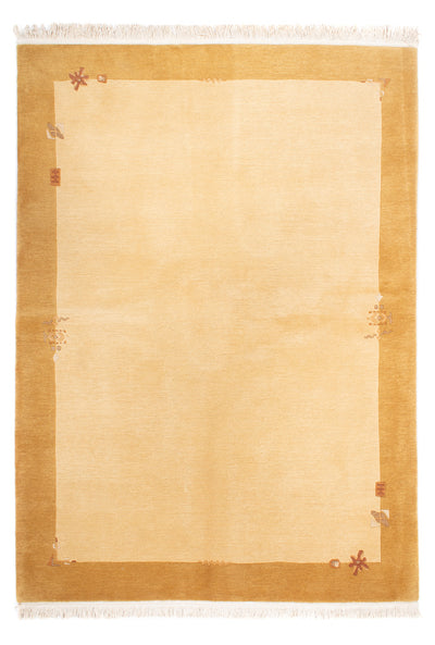 Nepal Teppich 172x230cm - Wollteppich - beige