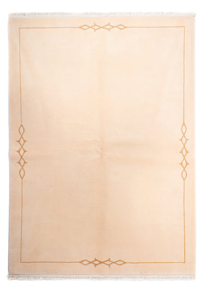 Nepal Teppich 172x238cm - Wollteppich - beige