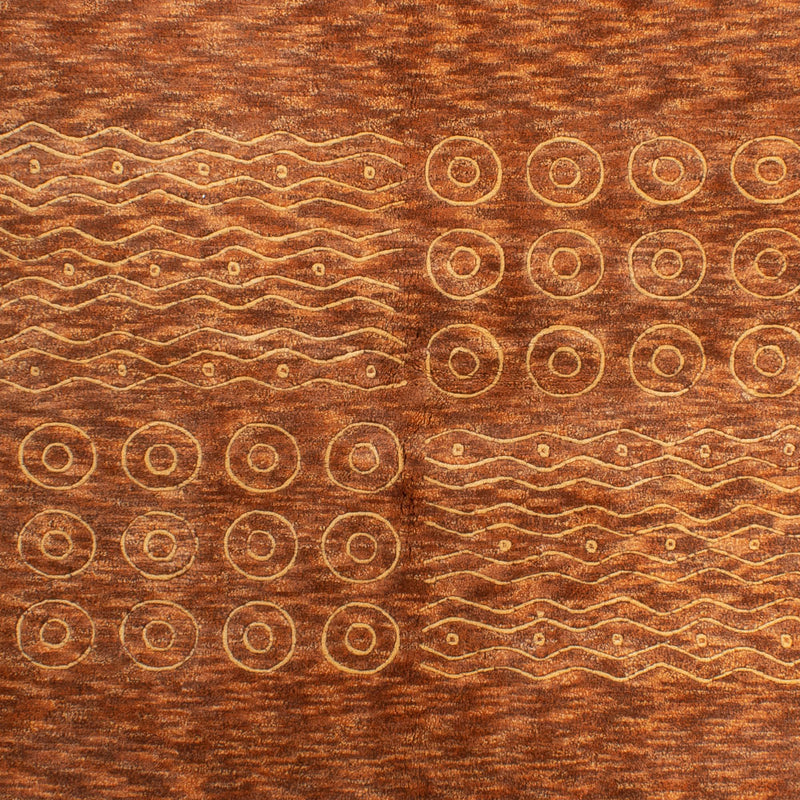 Nepal Teppich 170x239cm - Wollteppich - braun