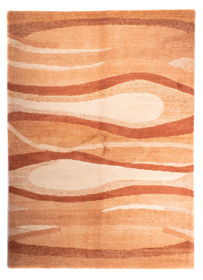 Nepal Teppich 172x237cm - Wollteppich - braun