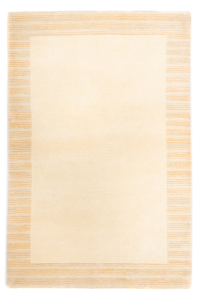 Nepal Teppich 143x211cm - Wollteppich - beige