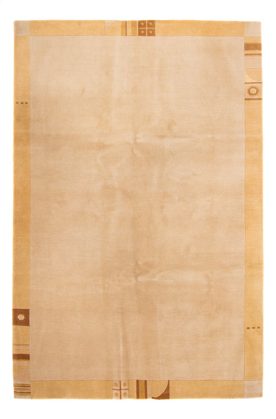 Nepal Teppich 192x287cm - Wollteppich - beige