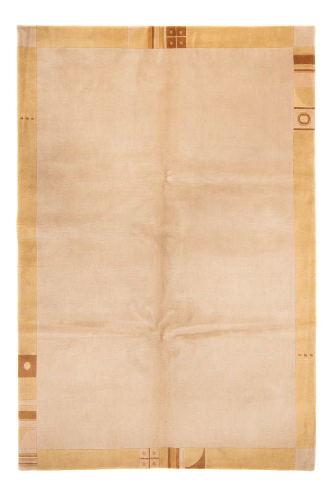 Nepal Teppich 191x284cm - Wollteppich - beige