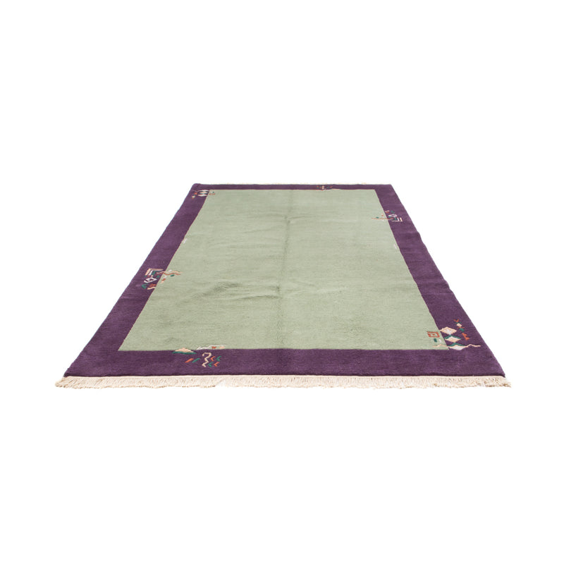 Nepal Teppich 200x300cm - Wollteppich - hellgrün