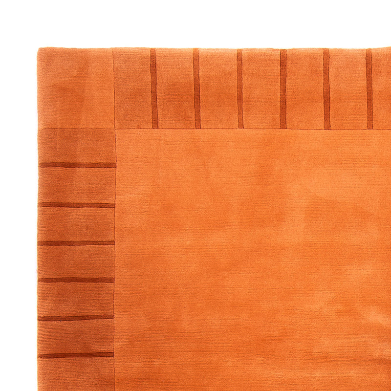 Nepal Teppich 205x300cm - Wollteppich - terrakotta