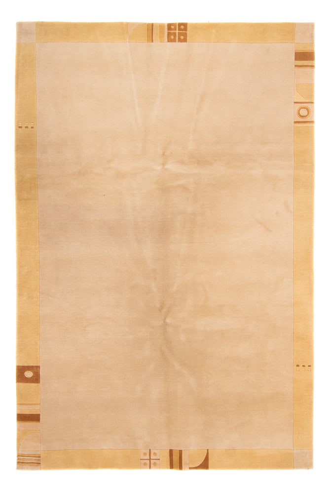 Nepal Teppich 200x300cm - Wollteppich - beige